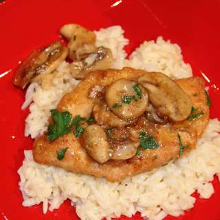 Garlic Chicken with Mushrooms - Fast and Easy