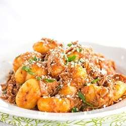 Slow Cooker Gnocchi in Creamy Pork Sauce