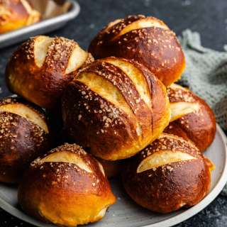 Homemade Pretzel Rolls