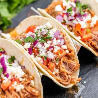Slow Cooker Sweet Pork Tacos