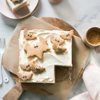 Brown Butter Mini Sheet Cake with Maple Frosting 