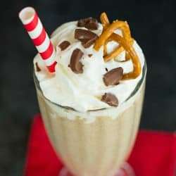 Pretzel, Peanut Butter & Chocolate Malted Milkshake