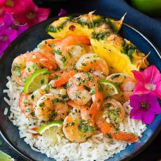 Cilantro Lime Shrimp with Coconut Rice
