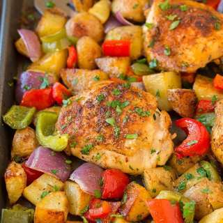 One Pan Cajun Chicken and Veggies