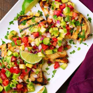 Cilantro-Lime Chicken with Avocado Salsa