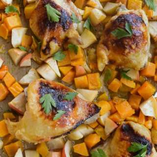 Sheet Pan Chicken With Butternut Squash
