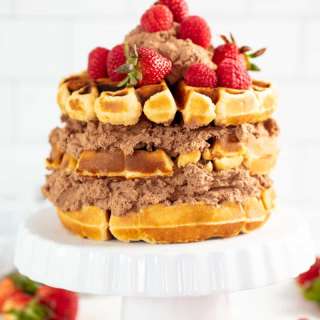 Easy Vanilla Waffle Cake