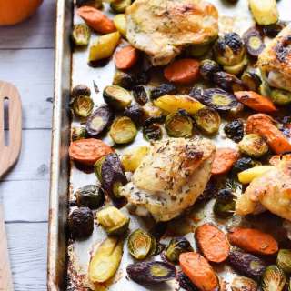 Sheet Pan Chicken and Brussel Sprouts