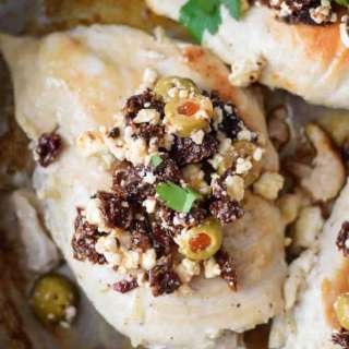 Skillet Chicken with Feta, Sun-Dried Tomatoes and Olives