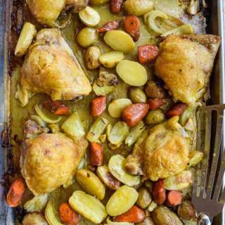 Sheet Pan Chicken With Turmeric