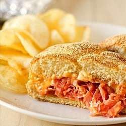 Chipped Ham BBQ Sandwiches
