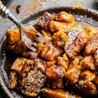 Slow Cooker Pumpkin French Toast Casserole