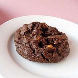 Salted Double Chocolate Peanut Butter Cookies