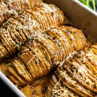 Garlic Herb Hasselback Potatoes