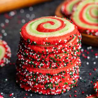 Spiral Christmas Sugar Cookies