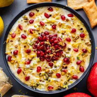 Pomegranate Pistachio Whipped Feta