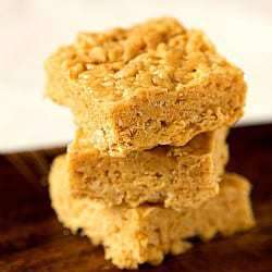 White Chocolate & Peanut Butter Rice Krispies Treats