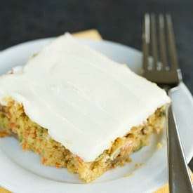 Carrot-Zucchini Bars with Cream Cheese Icing