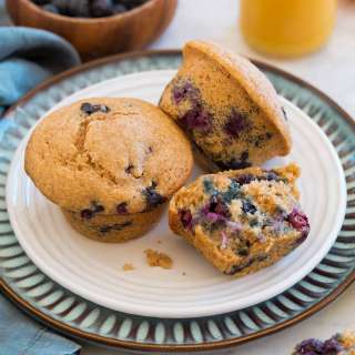 Healthy Blueberry Muffins
