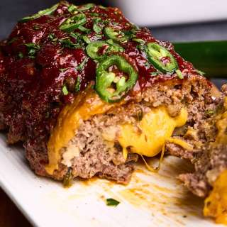 Jalapeño Cheddar Stuffed Meatloaf