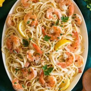 Creamy Lemon Shrimp Pasta