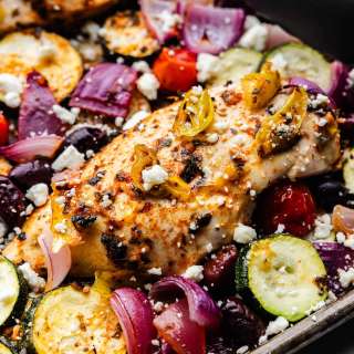 Sheet Pan Greek Chicken and Veggies