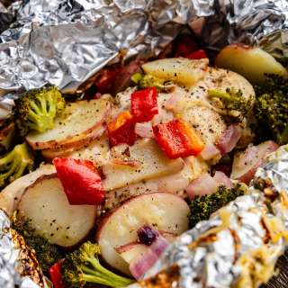 Cheesy Ranch Chicken Foil Packets
