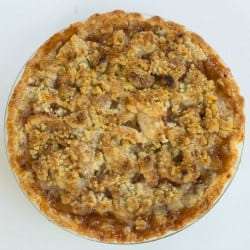 Maple-Apple Pie with Walnut Crumble Topping
