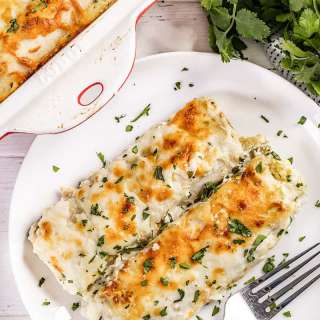 Green Chile Chicken Enchiladas