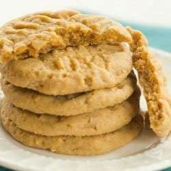 Chunky, Chewy Peanut Butter Cookies