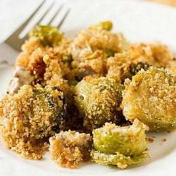 Brussels Sprouts and Bacon Gratin