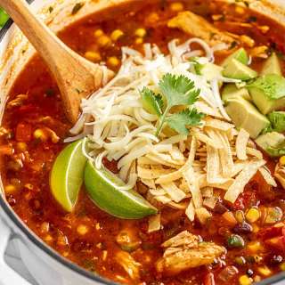 30 Minute Chicken Tortilla Soup