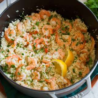 Shrimp and Rice {One Pot}