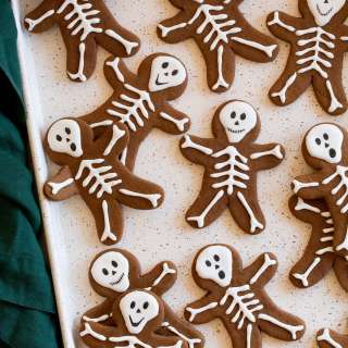 Skeleton Gingerbread Cookies