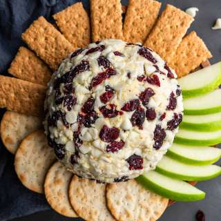 White Chocolate Cranberry Orange Cheese Ball
