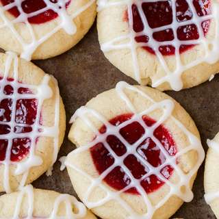 Thumbprint Cookies {Raspberry Almond Shortbread}