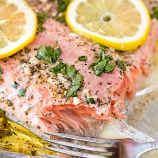 Easy Garlic Herb Baked Salmon