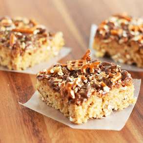 Peanut Butter Pretzel Rice Krispie Treats
