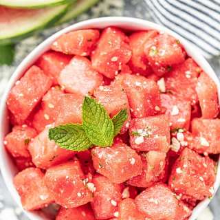 Watermelon Feta Salad with Mint and Lemon