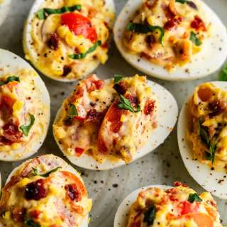BLT Deviled Eggs