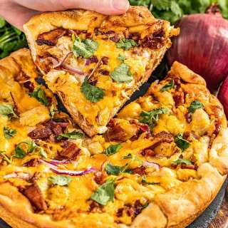 Deep Dish BBQ Chicken Pizza