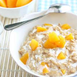 Peaches and Cream Oatmeal