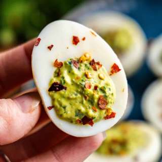Chimichurri Deviled Eggs