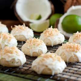 Coconut Lime Ricotta Cookies