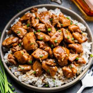 Saucy Bourbon Chicken