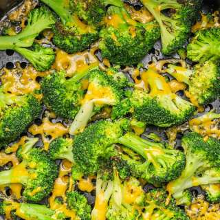 Cheesy Air Fryer Broccoli