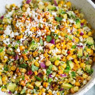 Mexican Street Corn Salad with Avocado
