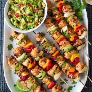 Chicken Fajita Kebabs