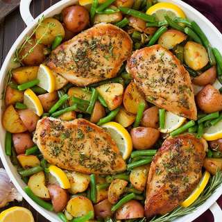 One Pan Garlic Herb Chicken and Veggies