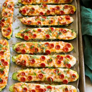 Zucchini Pizza Boats